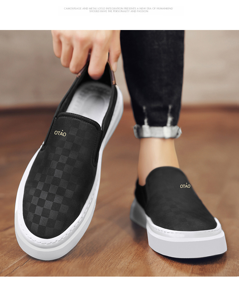 Canvas Schuhe Herren Sommer Neue Mode Slip-on Casual Atmungsaktive Loafer Herren Casual Schuhe One Drop_voghion.com