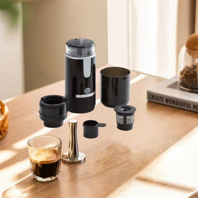 Macchina per caffè espresso americana ricaricabile portatile completamente automatica per auto, ufficio, mini macchina per caffè in polvere elettrica a capsule_voghion.com
