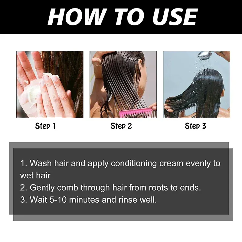 Keratin Hair Mask 5 Seconds Fast Repairing Frizz Dry Hair Anti Rolling Nourish Moisturize Soft Smooth Shiny Conditioners_voghion.com