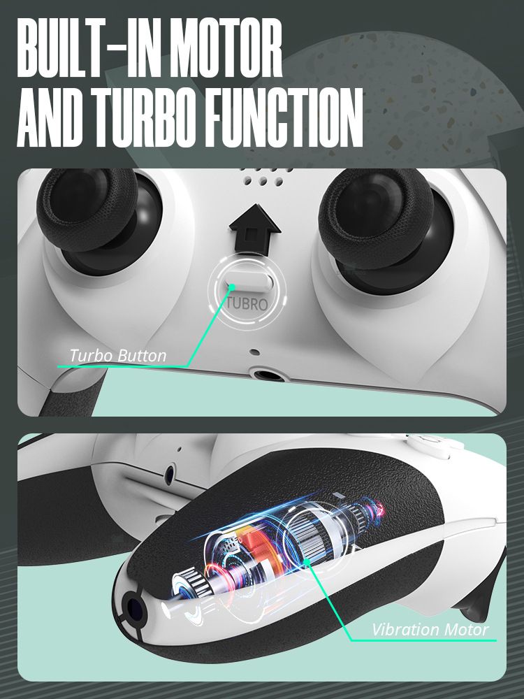 Geeignet für den kabellosen Bluetooth-Gamecontroller der PS4/Slim/Pro-Konsole mit somatosensorischem Sechs-Achsen-Vibration-T29-Griff_voghion.com