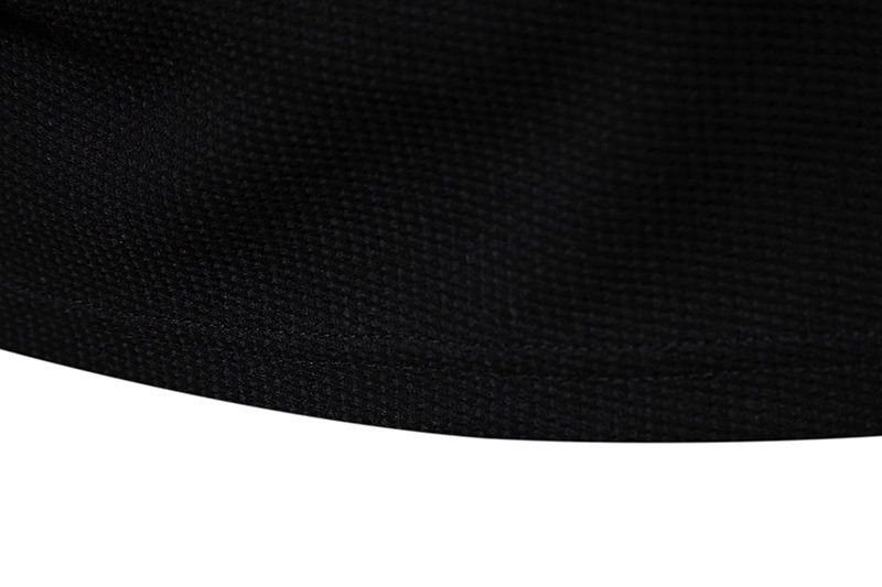 Summer New European Size Solid Color Small V-neck Pocket Panel Men's Short Sleeved T-shirt_voghion.com