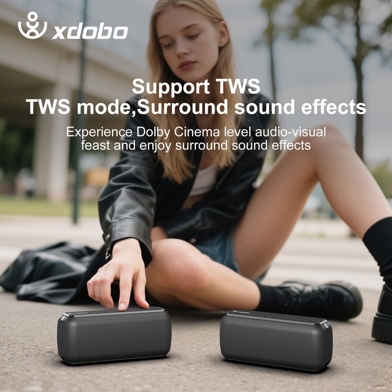 X8 II 60W Portable Bluetooth-Compatible Speakers 6600mAh Bass Sound Box Wireless Waterproof TWS Boombox_voghion.com