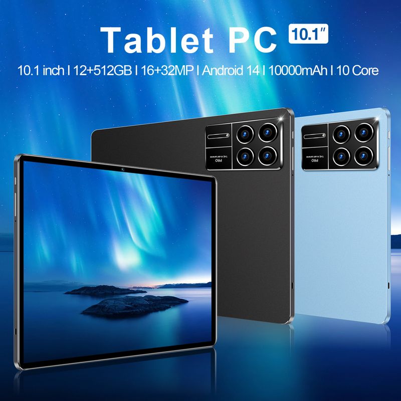 Tablette Android YIKEMI Pro15 10,1 pouces avec 4G LTE, double SIM, 500 Go de stockage, GPS, Bluetooth, écran IPS HD_voghion.com