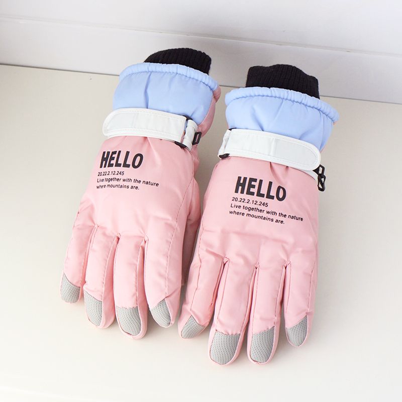 Paar verdickte Fleece-Kälteschutz-Fahrrad-Skihandschuhe_voghion.com