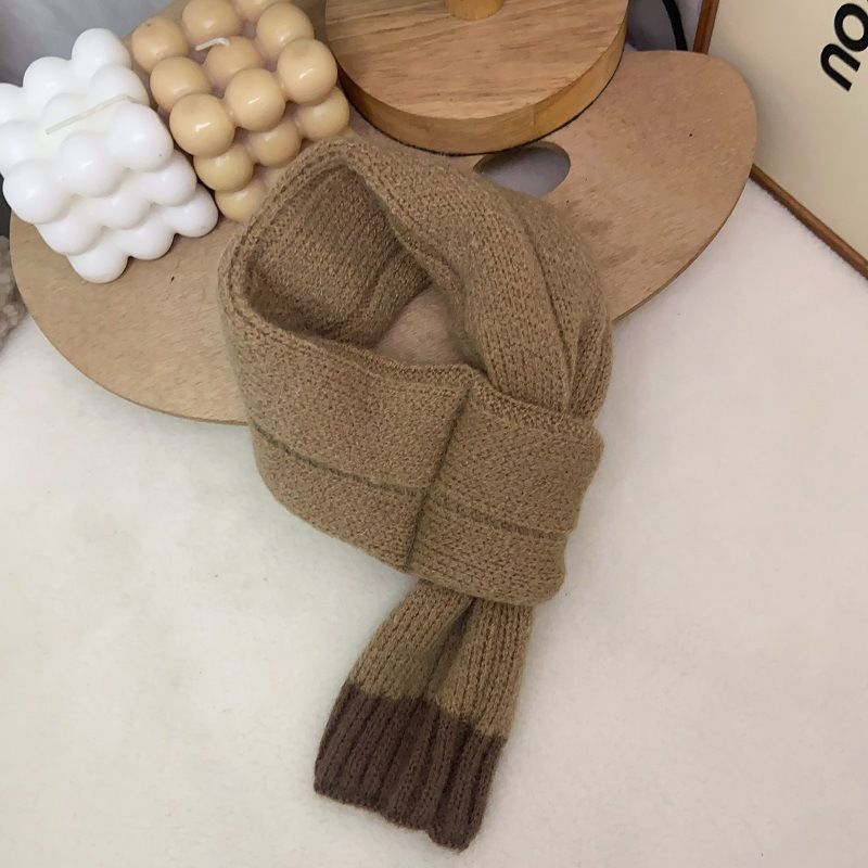 Écharpe marron pour chien, Teddy Bichon Schnauzer, bouledogue français, chat, animal de compagnie, automne hiver, chaud, cache-cou, 2024_voghion.com