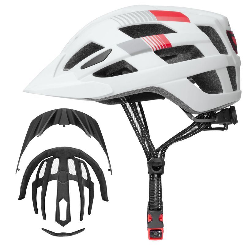 Bike Riding Helmet Unisex Riding Gear With Large Brim USB Light Removable_voghion.com