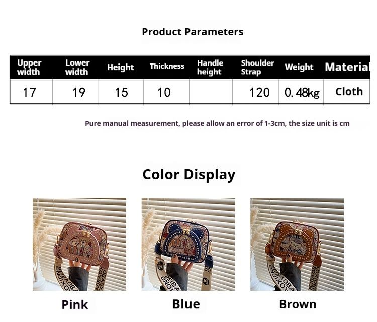 Borsa a tracolla mini carina ricamata per le donne, piccole borse da polso, portafoglio, borsa per cellulare, portamonete_voghion.com