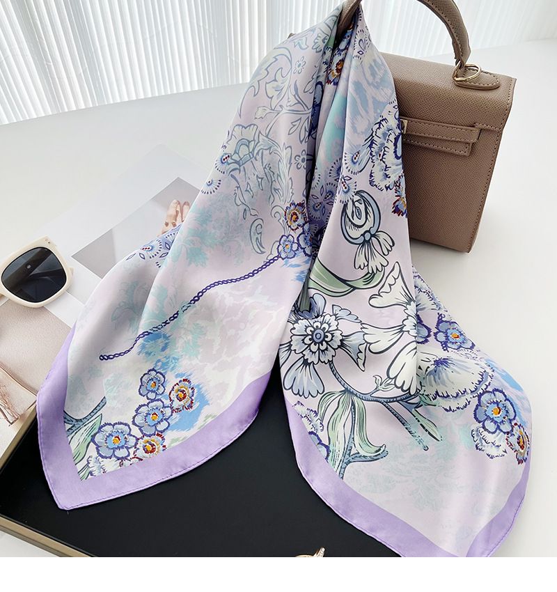 Korean style square new 70 * 70cm silk spring and summer thin design, sunscreen scarf, neck protector, headband,_voghion.com