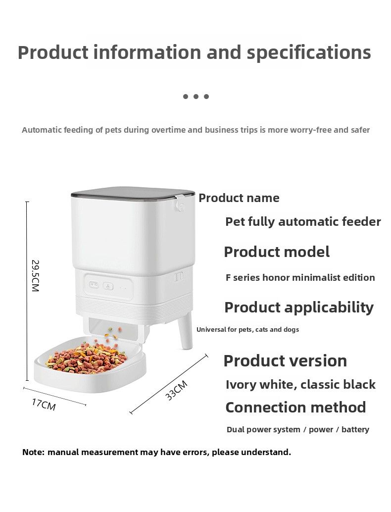 FURPIPI Smart Pet Feeder With Timer, WiFi Remote And Night Vision For Cats And Dogs_voghion.com