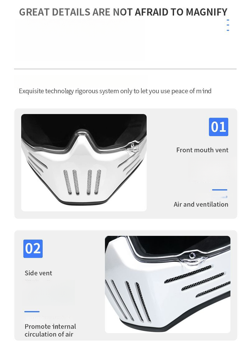 Motosiklet Harley Erkekler ve Kadınlar Cruiser Kask Ghost Rider Kişilik Tüm Mevsimler Bluetooth Uyumlu_voghion.com