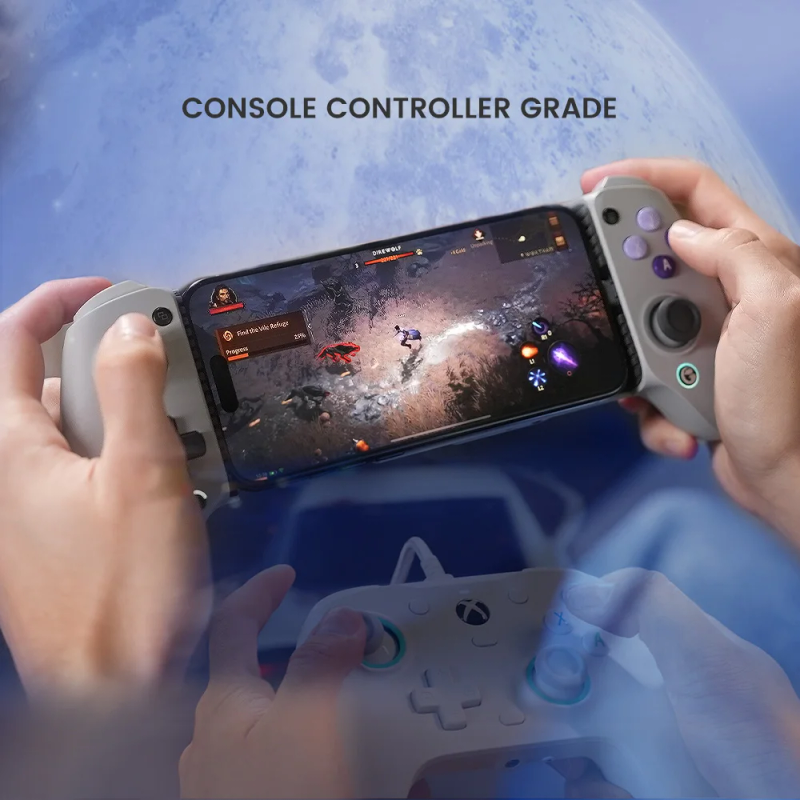 GaSir G8 Galileo mobilusis valdiklis Type C Gapad su Hall Effect Stick, skirtas iPhone 15 Android PS Remote Play Cloud_voghion.com