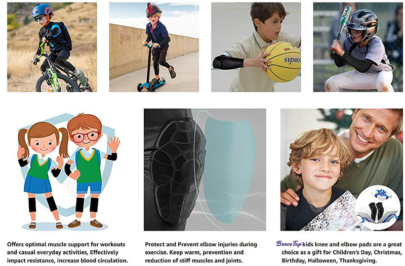 Armbåge 1 ST Dynor för barn Ungdom Honeycomb kompressionsärmar Armkuddar Skyddsskydd Sportskyddsutrustning för B_voghion.com