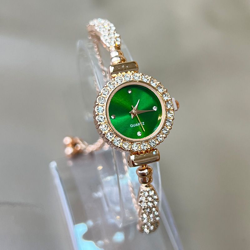 Bracelet Set Ladies Quartz Fashion Alloy Drill Snake Shape Watch_voghion.com
