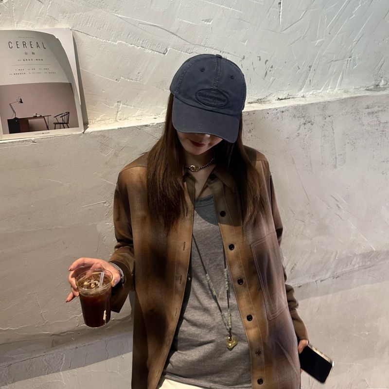 Face-Slimming 2025 Early Spring New High-Quality Enlarged And Widened Brim Embroidered Soft Top Baseball Cap_voghion.com