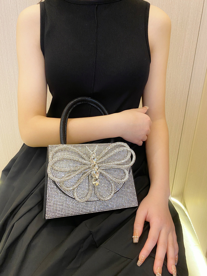 Women's Evening Bags Handbag Silver Bag Rhinestone Bag Bar Party Party Evening Bag Birthday Wedding Party Dinner Bag_voghion.com