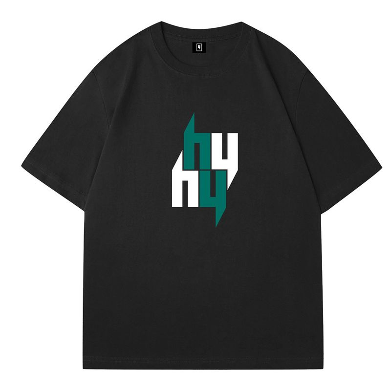 Yelir World Men's Simple Short Sleeved T-shirt Trendy Brand Summer Breathable Pure Cotton Thin Round Neck Half Sleeve_voghion.com