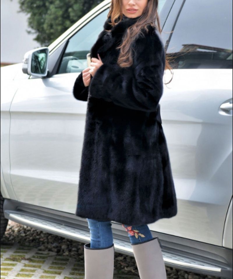 Dammekleeder laangen Kostümkragen Pelzjacket Top Hierscht a Wanter exklusiv Offer Oberbekleidung_voghion.com