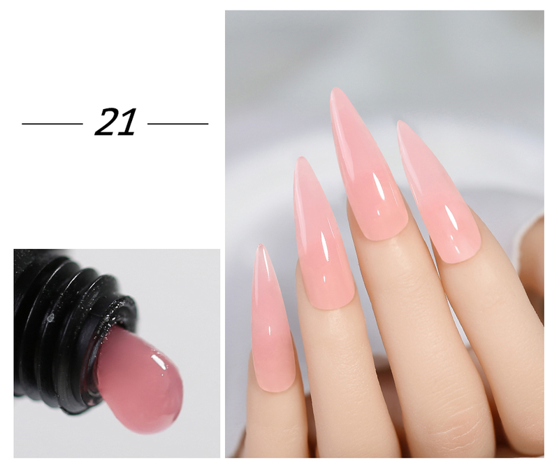 Arte Clavo 15 ml želee küünepikendusgeel roosa valge läbipaistev Quick Building Soak Off UV LED geelküüned sõrmepikenduste küünekunst_voghion.com