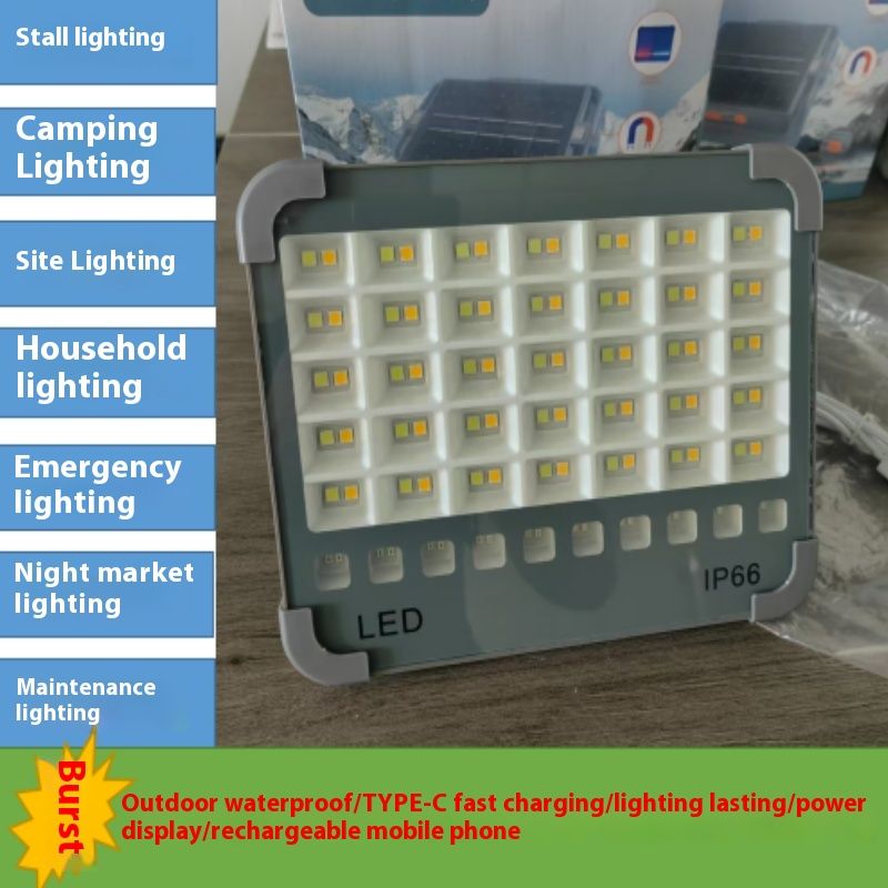 Neue superhelle LED-Solar-Stallbeleuchtungslampe für den Nachtmarkt mit doppeltem Verwendungszweck und Automontage für den Außenbereich_voghion.com