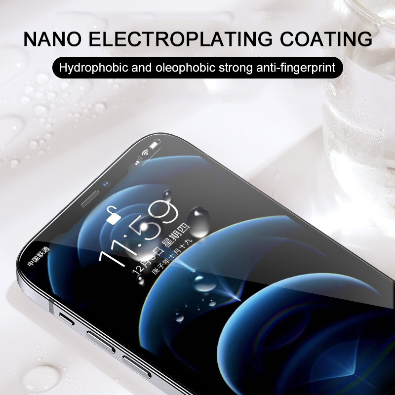 4 piezas de vidrio protector para iPhone 14 13 12 11 Pro Max 12Mini 13Mini Protector de pantalla de vidrio templado para iPhone 6 7 8 Plus XS XR XSMAX SE2020 Glass_voghion.com