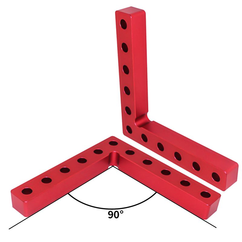 120/140mm Kątowy zacisk mocujący 90 stopni w kształcie litery L Pomocniczy panel mocujący Narzędzie zaciskowe do obróbki drewna_voghion.com