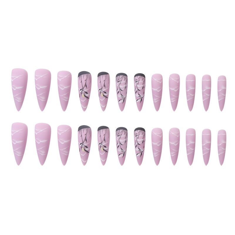 Halloween Long Armor Dark Night Wearing Armor Grass Moon White Cloud Nail Stickers_voghion.com