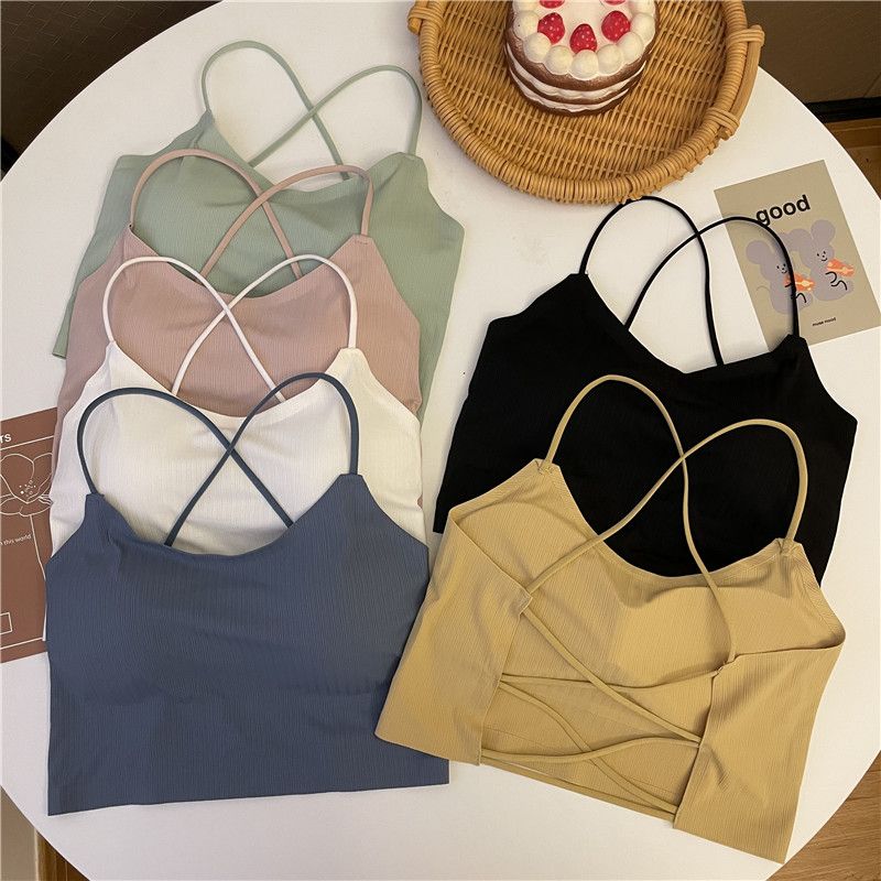 Beauty Back Ice Silk Integrated Basic Tops Camisole_voghion.com