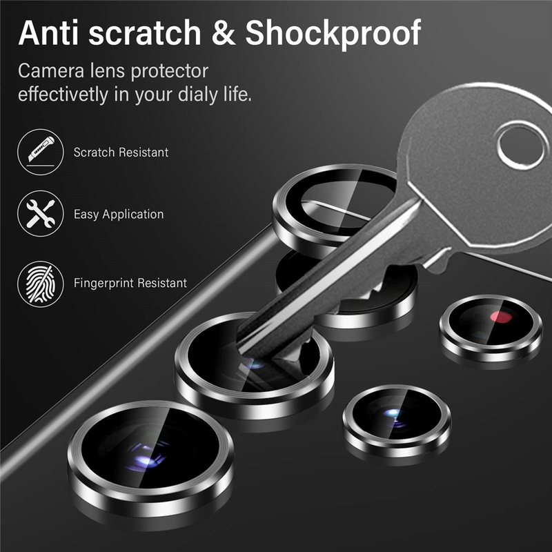 Voor Samsung S23 Ultra Camera Lens Protector Aluminium Metaal Gehard Glas Camera Film Voor Galaxy S22 Ultra 5G accessoires_voghion.com