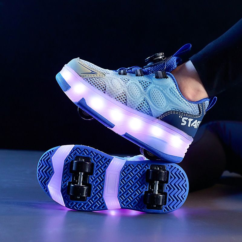Heelys Mädchen Sommer Jungen 2025 Kinder Roller Mit Licht-up Atmungsaktive Räder 4-Rad Super Cool Eislaufen Schuhe Für_voghion.com