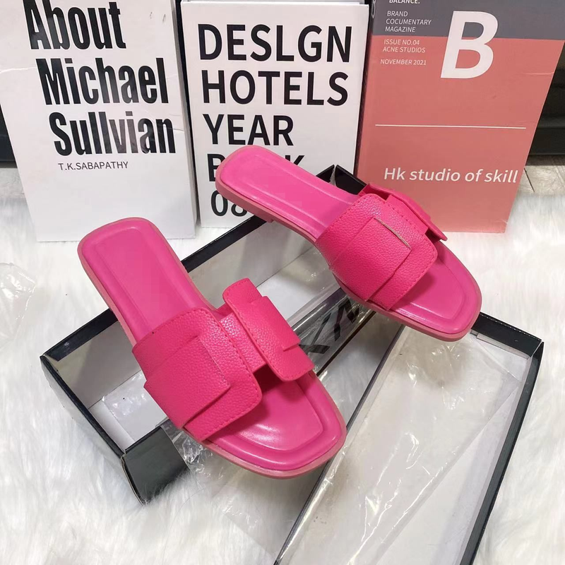 2024 New Internet Celebrity Flat For Women Sandals Slippers Ladies Slides_voghion.com