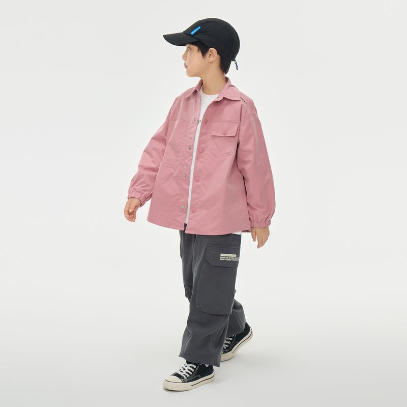 Kinderkleidung Buchstaben bedruckte Freizeithose mittlerer und großer Overall_voghion.com