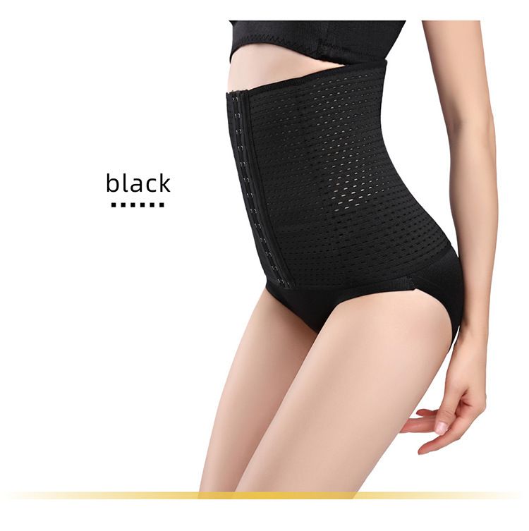 Women's Postpartum Belly Belt Four Seasons Hollow Three Breasted Belly Belt Exercise Belly Reduction Body Shaping Waist Belt_voghion.com