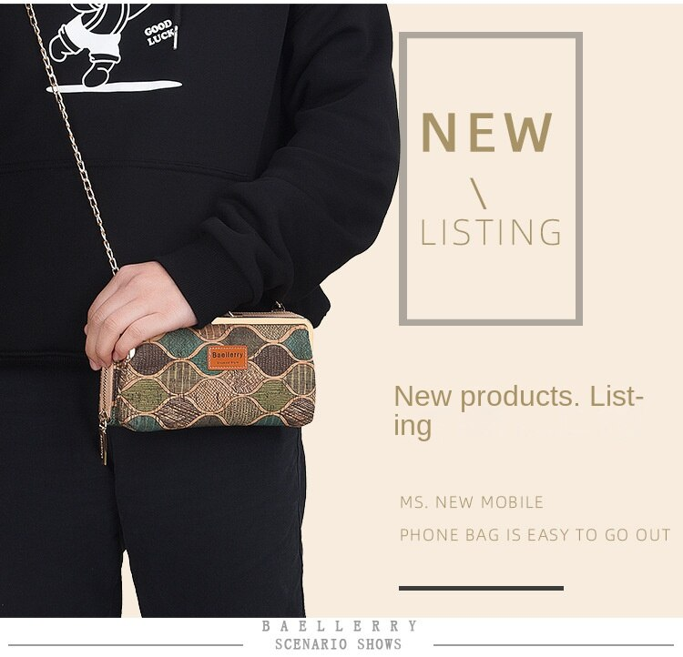 Crossbody Bags for Women New Product Launch Multifunctional Long Mobile Phone Bag Fashionable Printed Wallet_voghion.com