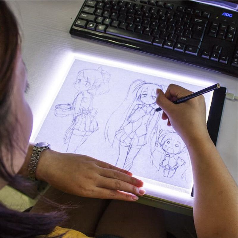 12/12/2022 12/12/2022 12/12/2022 Ultra Thin Drawing Digital Graphics Pad USB LED Light Pad Drawing Tablet Electronic Art Painting_voghion.com