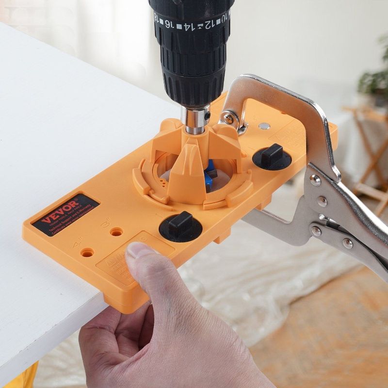 Jig Jig And Drill And Accessories Steel Material Hinge PA66 Clamp Hinge Accurate Nylon Concealed With Cabinet CType Hinge Jig_voghion.com