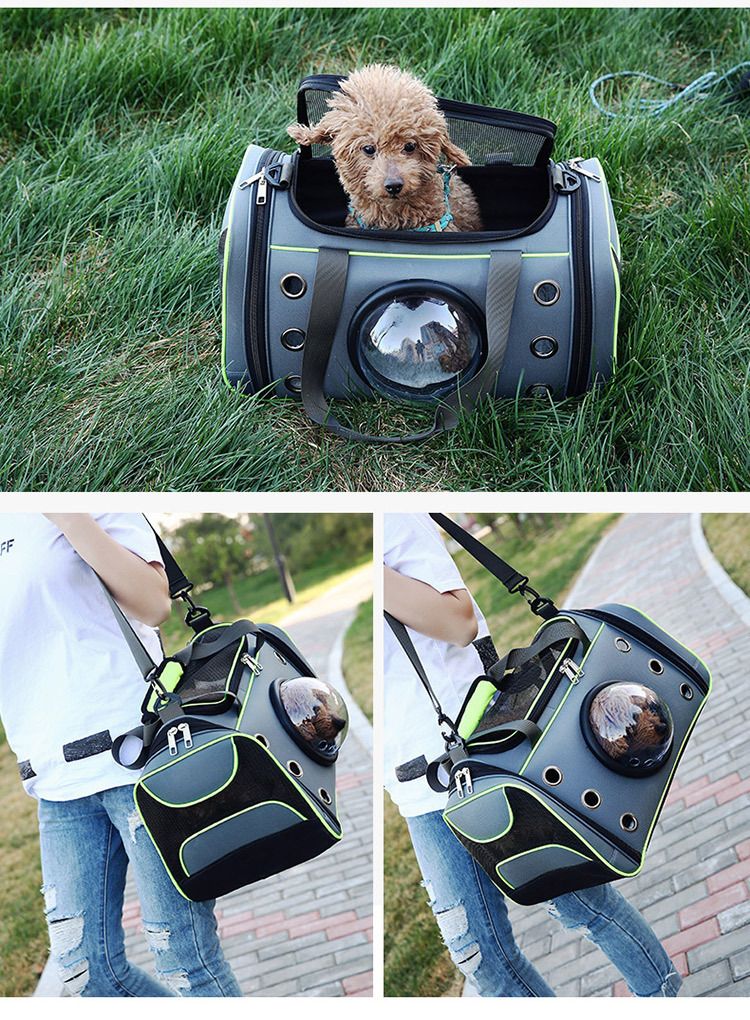Portable Pet Bag Portable Breathable Straddle Cat Bag Space Cover Portable Cat And Dog Bag_voghion.com
