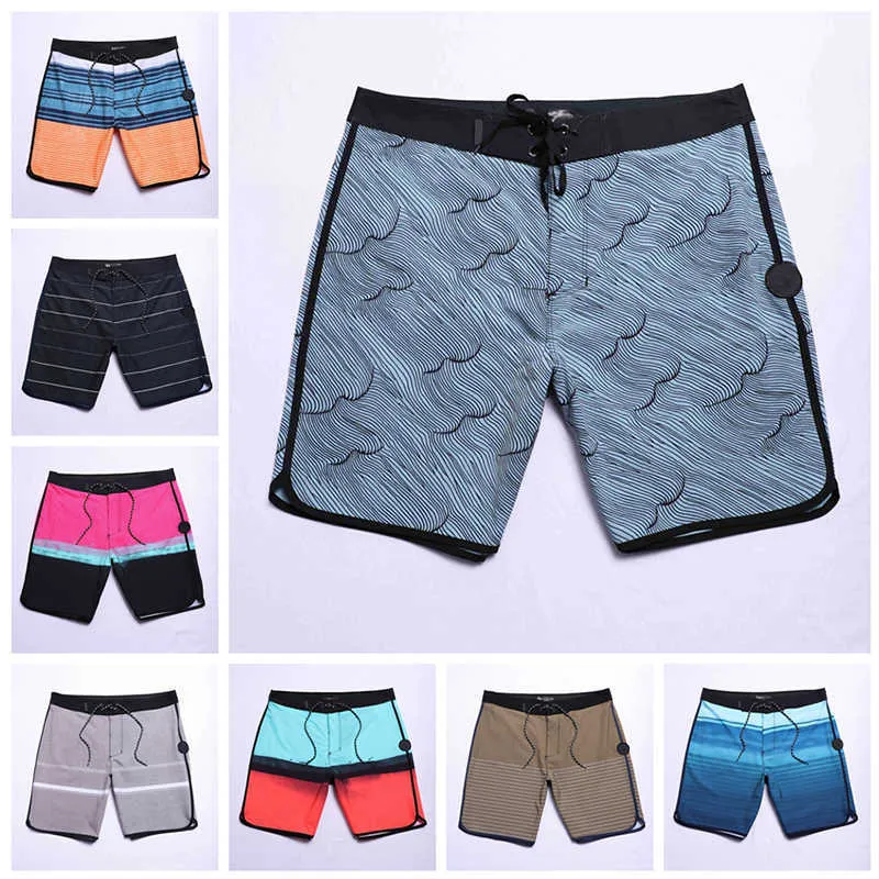 Sommar Nytt modemärke Herr Beach Bermuda Phantom simshorts Vattentät Snabbtork Vardagsdykning Surfkläder Badkläder_voghion.com