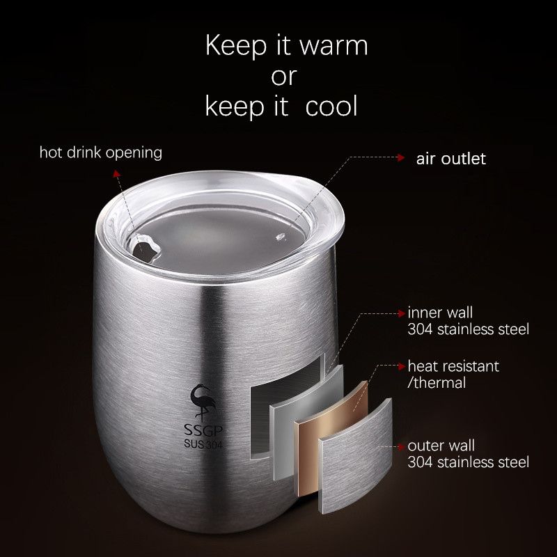 Tazza per Yerba Mate in acciaio inossidabile 304 a doppia parete, yerba mate argentina, con coperchio/cannuccia, tazza portatile per tè e caffè, thermos_voghion.com