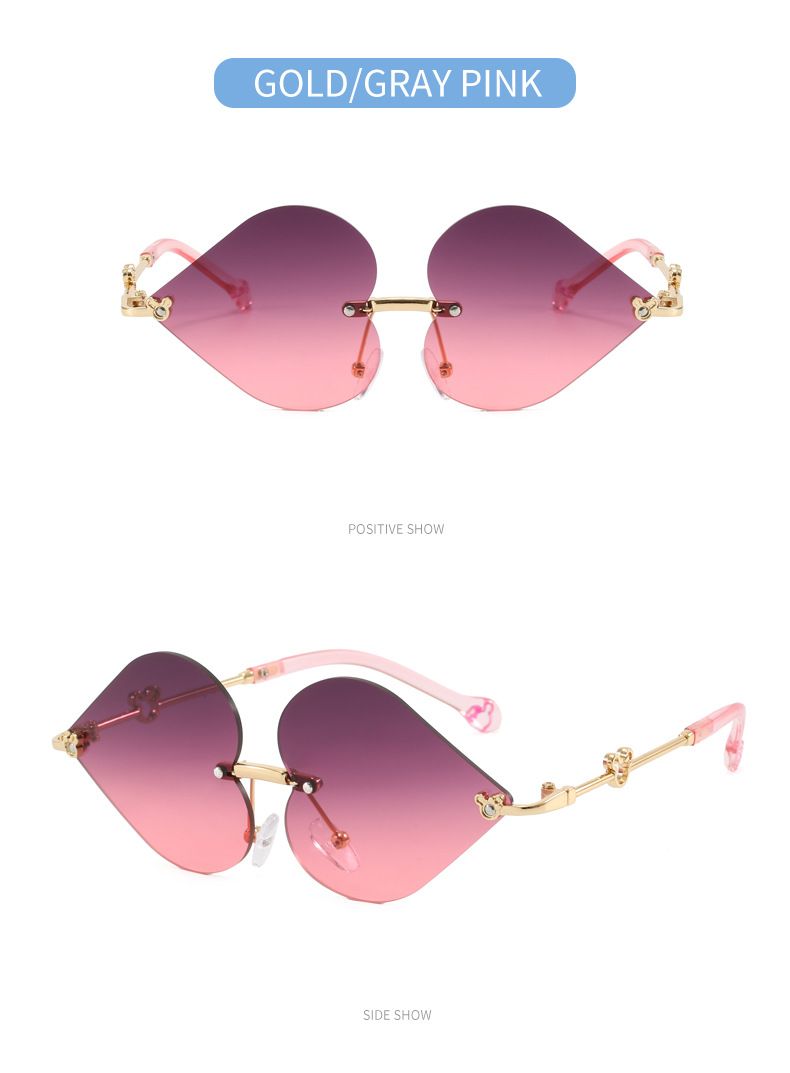 Cross Border Children's Fashion Sunglasses For Boys And Girls Baby Red Heart Sunglasses Trendy Internet Celebrity Street Shooting Sunglasses_voghion.com