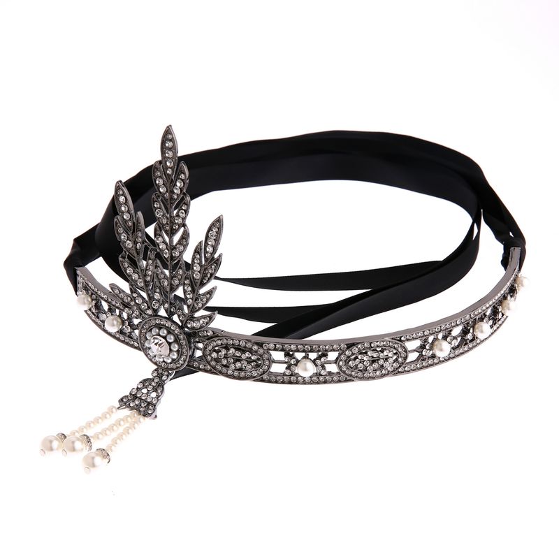 Incredibili gioielli Gatsby Stesso stile Corona Sposa Ornamento per capelli con perle femminili_voghion.com