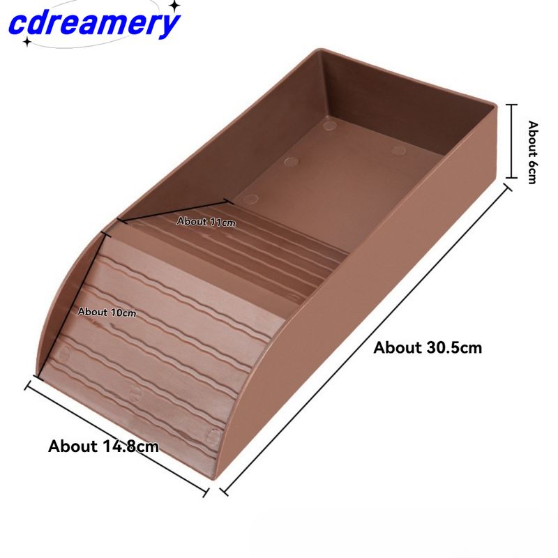 Turtle Bathing Pool Feeding Dish Durable Reptile Water Bowl For Box Turtles Frogs And Pets Easy To Clean Habitat Accessory_voghion.com