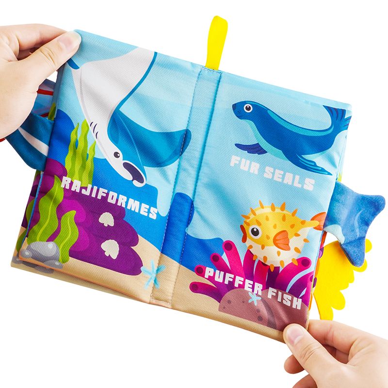 1 libro para bebés recién nacidos de 0 a 6 meses, libro suave para tocar y sentir, juguetes para niños, rompecabezas, juguetes Montessori_voghion.com