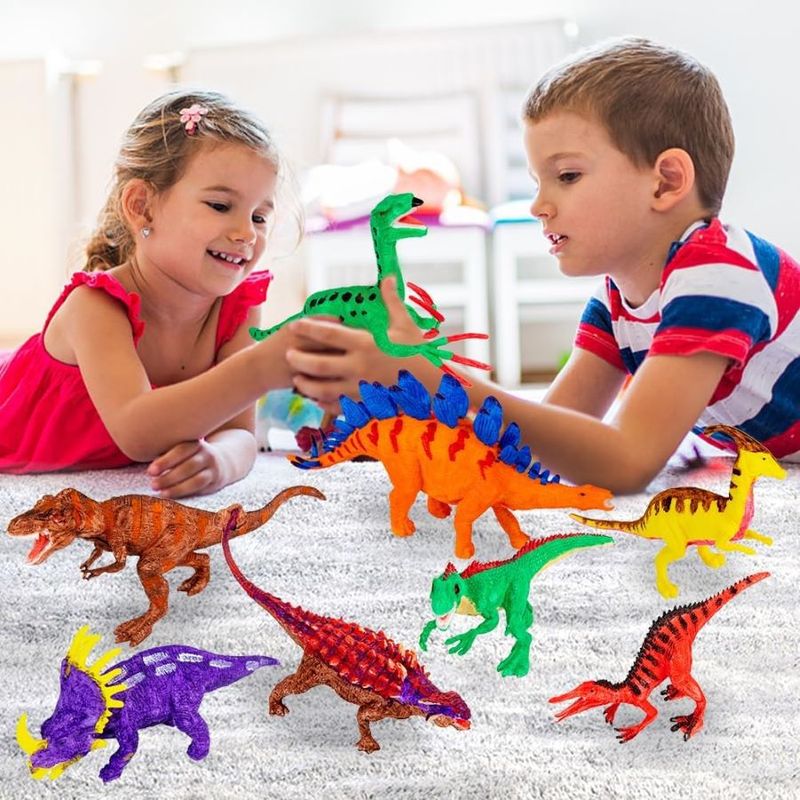 Peinture de dinosaures pour enfants, argile colorée de dinosaures, jouets de bricolage, cadeau d'anniversaire, peinture de jouets_voghion.com