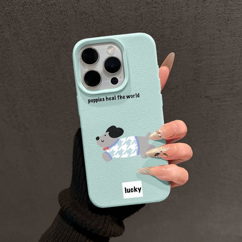 Custodia per telefono TechGlobe Bow Tie Dachshund Dog compatibile con iPhone 16 Pro Max, motivo: cartone animato, in pelle antiurto, 13/12_voghion.com