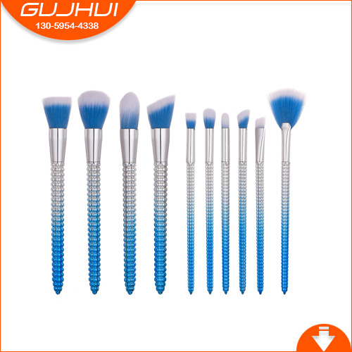10-teiliges Make-up-Pinsel-Set, Make-up-Tools, Meerjungfrau-Mais, sechsseitiges Gewinde, GUJHUI_voghion.com