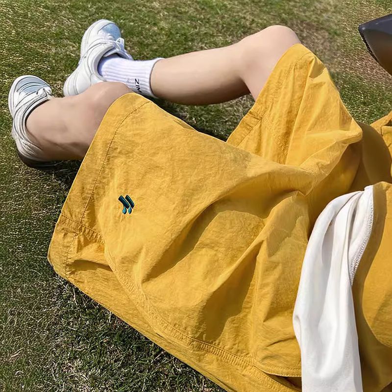 Ice Silk Quick Drying Outdoor Shorts Men's Summer Thin Cool Trendy Brand Pants For Casual Loose Running Sports Capris_voghion.com