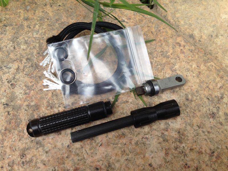 CNC Fully Waterproof Flint Fire Starter With Super Hard Alloy Scraper Blade Outdoor Camping Survival EDC Tool_voghion.com