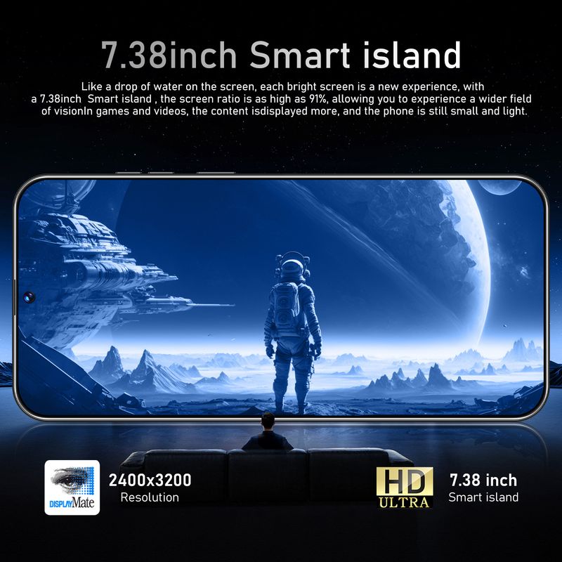 Smartphone C30 Pro 16+1T Android 7,38 pulgadas Pantalla grande (potente)_voghion.com