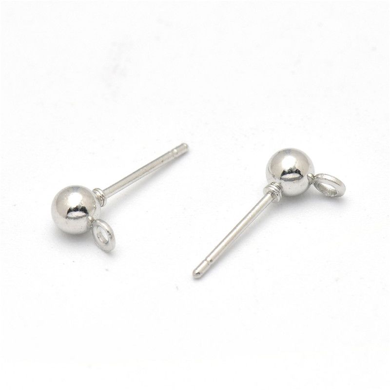 Orecchini Jin Kang Nai Xin, perline, 3/4/5 mm, anello 1,5 mm, 50 pezzi_voghion.com