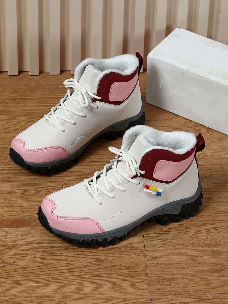 Herbst winter paar anti-rutsch verschleiß-beständig sport schuhe mit dicken baumwolle schuhe, kurze samt bequem für beide_voghion.com